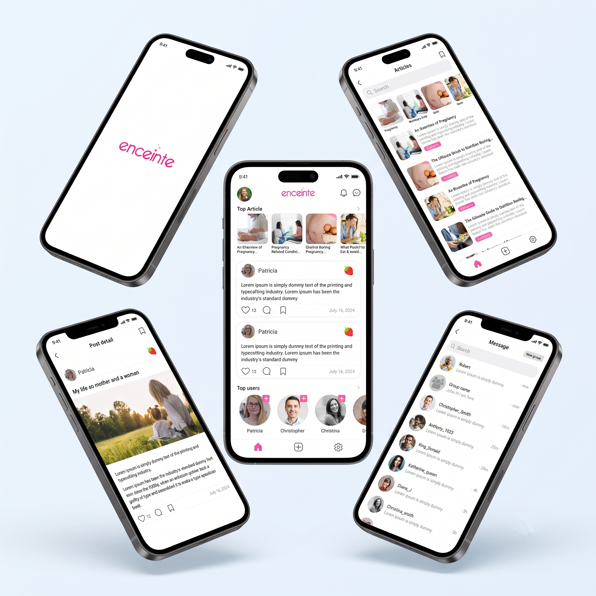 Enceinte Pregnancy App